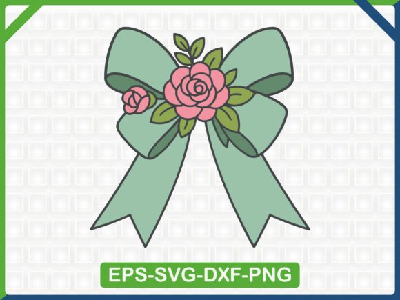 Charming Rose Bow Embroidery SVG: A Versatile Graphics Asset