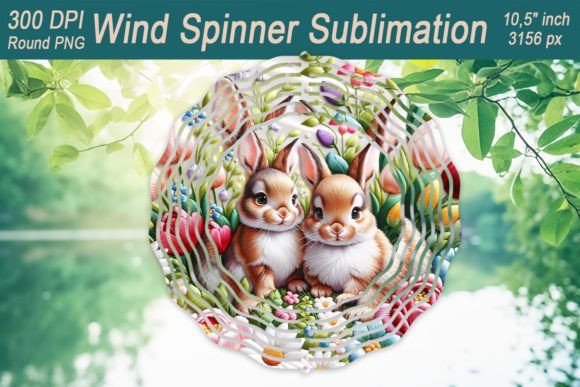 Easter Embroidery Wind Spinner: A Graphics and Crafts Gem