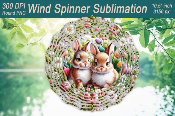 Easter Rabbit Embroidery Wind Spinner Review