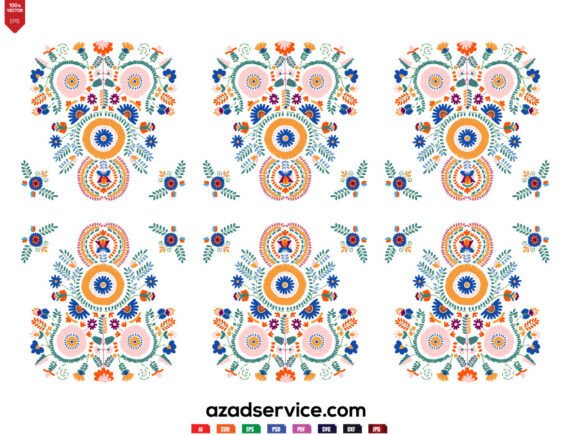 Embroidery Design Illustration Vector: A Must for Graphics