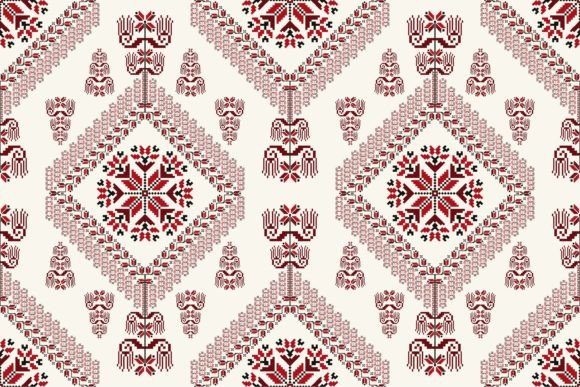 Folk Embroidery Ethnic Floral Pattern: Graphics Review