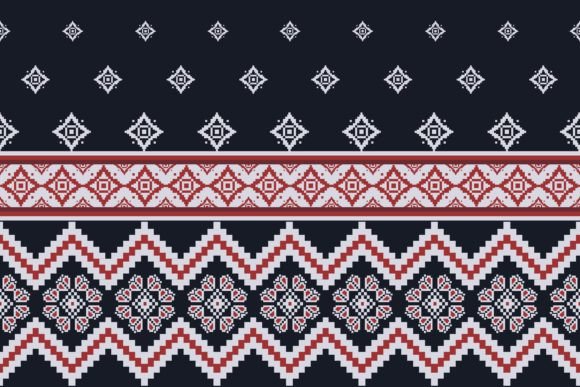 Folk Embroidery Floral Geometric Pattern Graphics Review