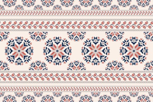 Folk Floral Embroidery Colorful Pattern Graphics Review