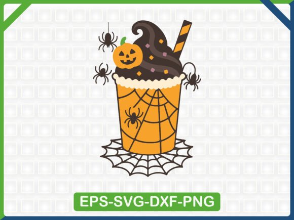 Halloween Spider Drink Embroidery for T-Shirt Designs & Graphics