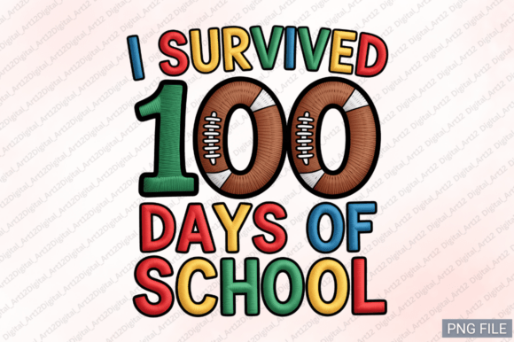 Review: I Survived 100 Days of Embroidery PNG for T-Shirt Designs