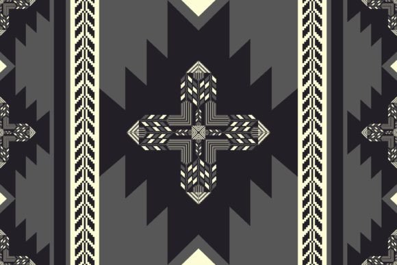Southwest Embroidery Geometric Pattern for Graphics and Patterns