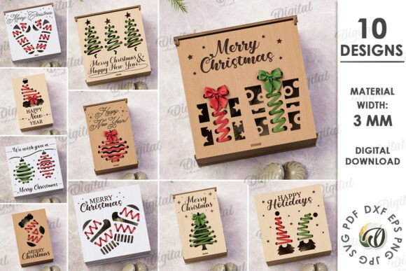 Winter Embroidery Gift Boxes: A Laser Cutting Delight